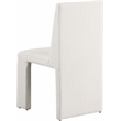 Meridian Furniture Benson Cream Linen Textured Fabric Dining Chair (Set of 2)