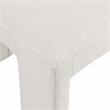 Meridian Furniture Benson Cream Linen Textured Fabric Dining Chair (Set of 2)
