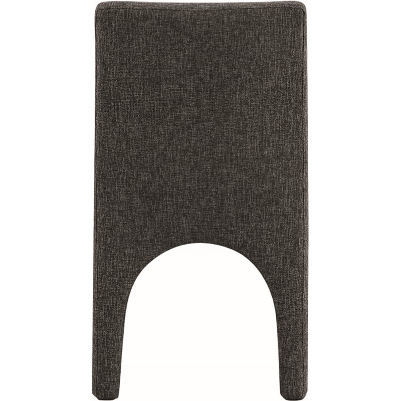 Meridian Furniture Gramercy Black Linen Textured Fabric Dining Chair (Set of 2)