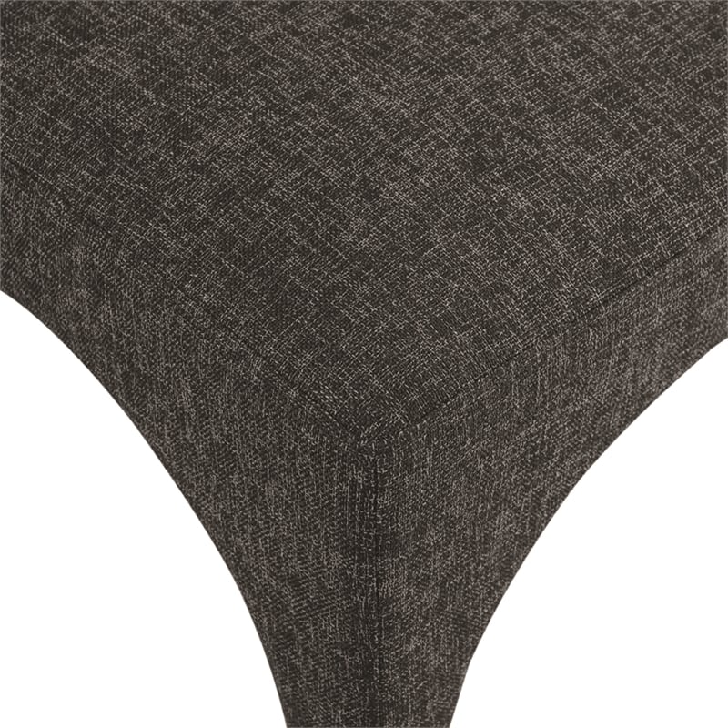 Meridian Furniture Gramercy Black Linen Textured Fabric Dining Chair (Set of 2)