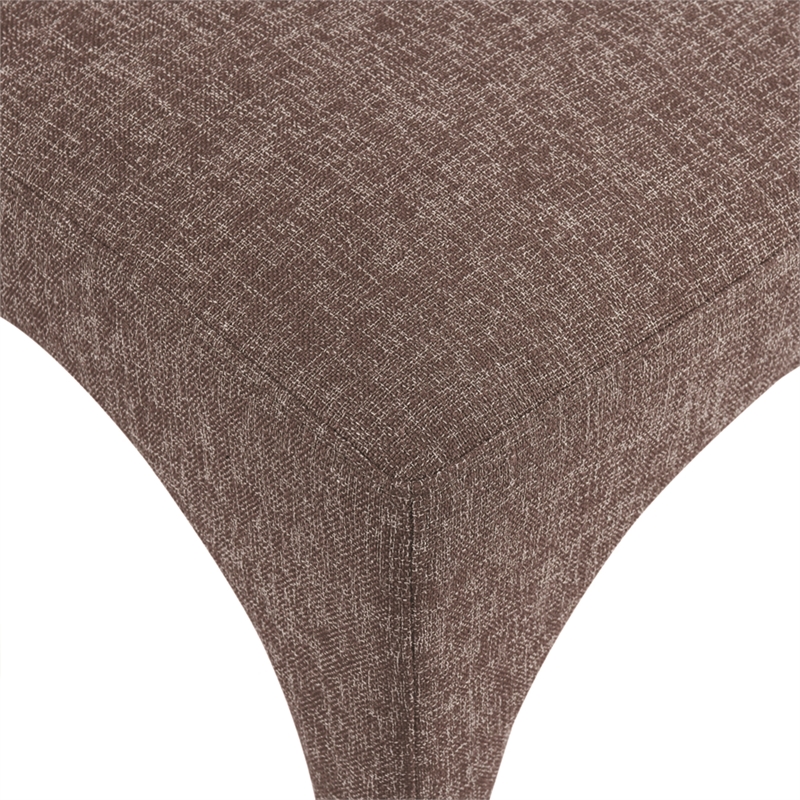 Meridian Furniture Gramercy Brown Linen Textured Fabric Dining Chair (Set of 2)