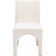 Meridian Furniture Gramercy Cream Linen Textured Fabric Dining Chair (Set of 2)