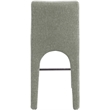 Meridian Furniture Gramercy Green Linen Textured Fabric Stool