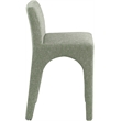Meridian Furniture Gramercy Green Linen Textured Fabric Stool