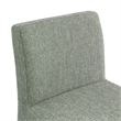 Meridian Furniture Gramercy Green Linen Textured Fabric Stool
