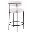 Meridian Furniture Beacon Cream Boucle Fabric Stool (Set of 2)
