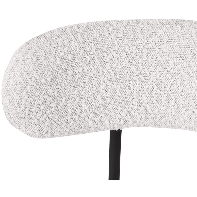 Meridian Furniture Beacon Cream Boucle Fabric Stool (Set of 2)