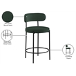 Meridian Furniture Beacon Green Boucle Fabric Stool (Set of 2)