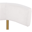 Meridian Furniture Rivage Cream Linen Textured Fabric Dining Chair (Set of 2)