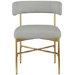 Meridian Furniture Rivage Grey Linen Textured Fabric Dining Chair (Set of 2)
