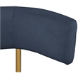 Meridian Furniture Rivage Navy Linen Textured Fabric Dining Chair (Set of 2)