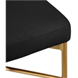 Meridian Furniture Rivage Black Durable Linen Textured Fabric Stool (Set of 2)