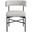 Meridian Furniture Rivage Beige Linen Textured Fabric Dining Chair (Set of 2)