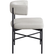 Meridian Furniture Rivage Beige Linen Textured Fabric Dining Chair (Set of 2)
