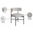 Meridian Furniture Rivage Beige Linen Textured Fabric Dining Chair (Set of 2)