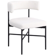 Meridian Furniture Rivage Cream Linen Textured Fabric Dining Chair (Set of 2)