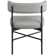 Meridian Furniture Rivage Grey Linen Textured Fabric Dining Chair (Set of 2)