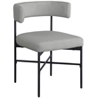 Meridian Furniture Rivage Grey Linen Textured Fabric Dining Chair (Set of 2)