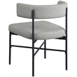 Meridian Furniture Rivage Grey Linen Textured Fabric Dining Chair (Set of 2)