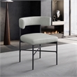 Meridian Furniture Rivage Grey Linen Textured Fabric Dining Chair (Set of 2)