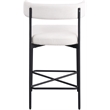 Meridian Furniture Rivage Cream Durable Linen Textured Fabric Stool (Set of 2)