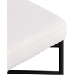 Meridian Furniture Rivage Cream Durable Linen Textured Fabric Stool (Set of 2)