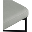 Meridian Furniture Rivage Light Grey Linen Textured Fabric Stool (Set of 2)