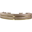 Meridian Furniture Belsa Beige Velvet 2pc. Sectional