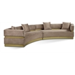 Meridian Furniture Belsa Beige Velvet 2pc. Sectional