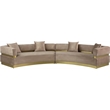Meridian Furniture Belsa Beige Velvet 2pc. Sectional