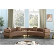Meridian Furniture Belsa Brown Velvet 2pc. Sectional