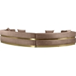 Meridian Furniture Belsa Brown Velvet 2pc. Sectional