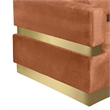 Meridian Furniture Belsa Cognac Velvet 2pc. Sectional