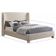Meridian Furniture Penny Beige Fabric Queen Bed