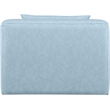 Meridian Furniture Cube Light Blue Vegan Leather Armless Chair