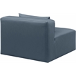 Meridian Furniture Cube Navy Blue Vegan Leather Armless Chair