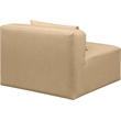 Meridian Furniture Cube Tan Vegan Leather Armless Chair