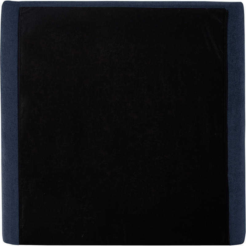Meridian Furniture Penny Navy Chenille Fabric Twin Bed