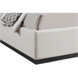 Meridian Furniture Flynn Beige Linen Textured Fabric Full Bed