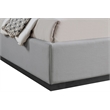 Meridian Furniture Flynn Grey Linen Textured Fabric Full Bed