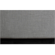 Meridian Furniture Flynn Grey Linen Textured Fabric Twin Bed