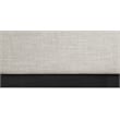 Meridian Furniture Logan Beige Linen Textured Fabric King Bed