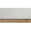 Meridian Furniture Logan Cream Linen Textured Fabric King Bed