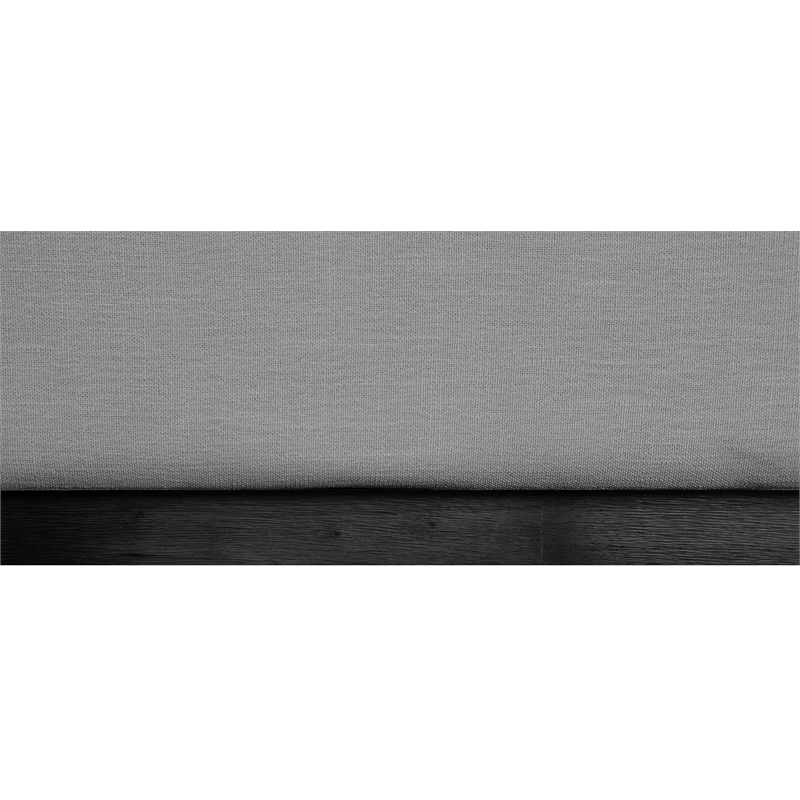 Meridian Furniture Logan Grey Linen Textured Fabric Twin Bed