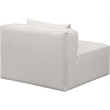 Meridian Furniture Cube Cream Vegan Leather Armless Chair