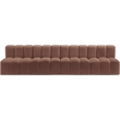 Meridian Furniture Arc Cognac Vegan Leather Modular Sectional