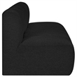 Meridian Furniture Arc Black Boucle Fabric Modular Sectional