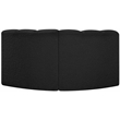 Meridian Furniture Arc Black Boucle Fabric Modular Sectional