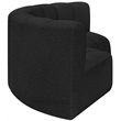 Meridian Furniture Arc Black Boucle Fabric Modular Sectional