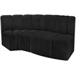 Meridian Furniture Arc Black Boucle Fabric Modular Sectional